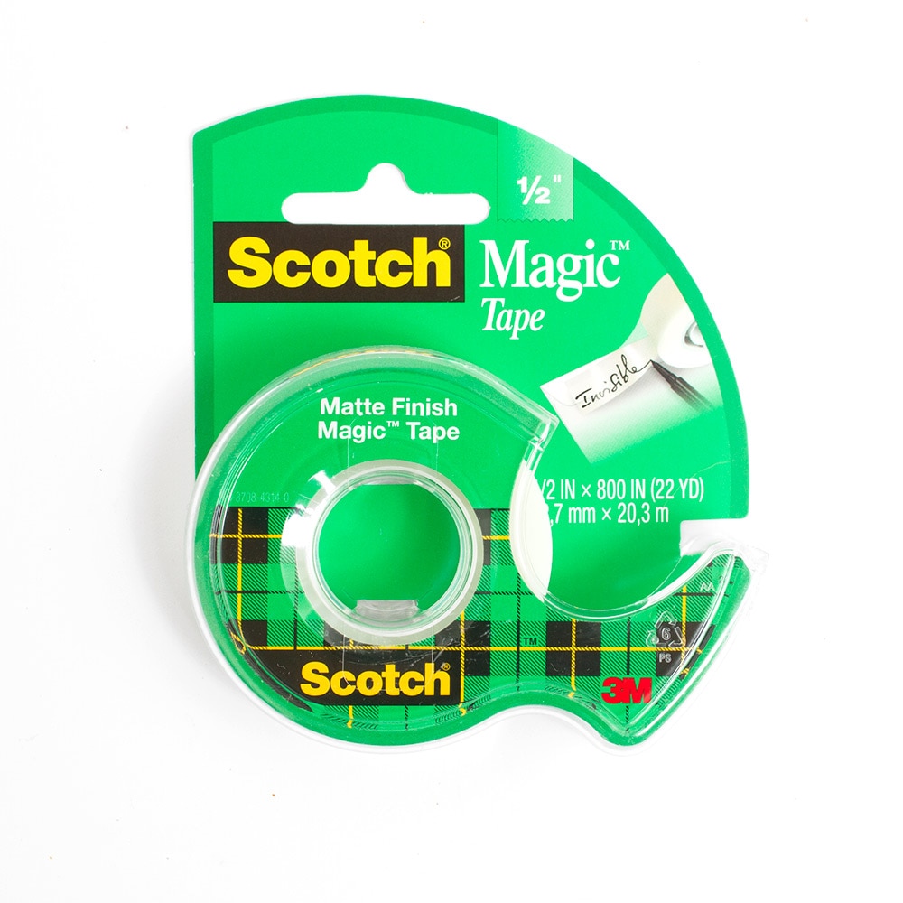 Scotch, Tape, Art & School, 0.5", 3M, Magic Tape, Refillable Dispenser, 800", 2044
